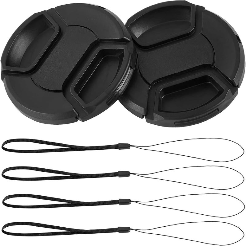 ZZJMCH 40.5mm Snap-on Lens Cap Cover with Keeper for Sony E-Mount 16-50mm F3.5-5.6 Lens for Sony Alpha a6600 a6500 a6300 a6100 a6000 a5100 a5000 Camera, ULBTER Lens Cap & Lens Cover Leash -2 Pack - Image 1